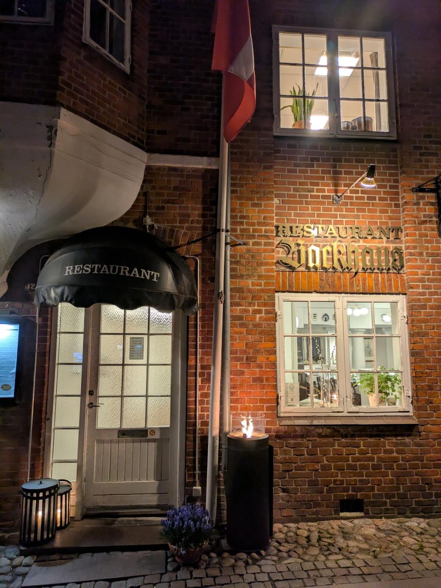 Restaurant Backhaus Hotel Ribe Bagian luar foto